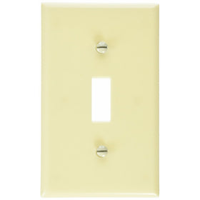 Leviton M01-86001-IMP 1 Gang Wallplates, Switch, Ivory, 10-Pack