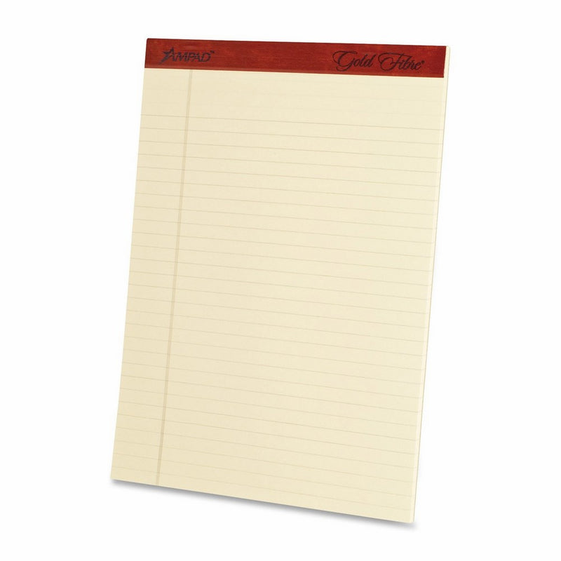 Ampad Heavyweight Writing Pad, 8.5 x 11.75 Inches, Ivory, 50-Sheet Pad (4 Pads per Pack) (20-011)