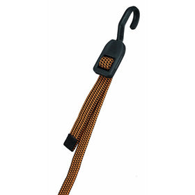 Highland (9414900) 10"-45" Black and Orange Adjustable Fat Strap Bungee Cord - 1 piece