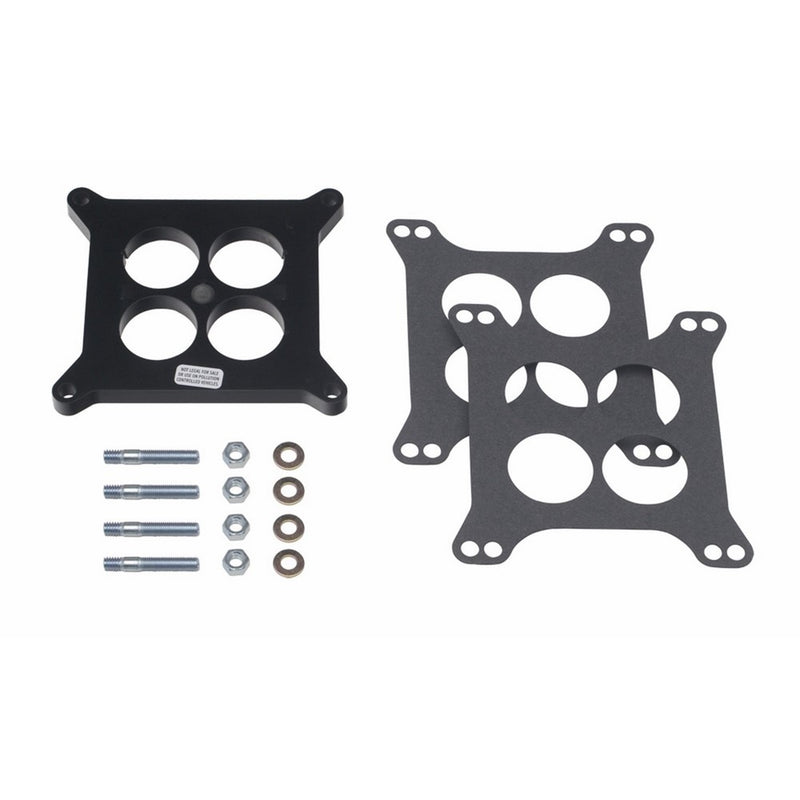 Trans-Dapt Performance 2370 Plastic Phenolic 4 Barrel Carb Spacer Ported 0.5 in. Incl. Gaskets/Studs/Nuts/Washers Plastic Phenolic 4 Barrel Carb Spacer