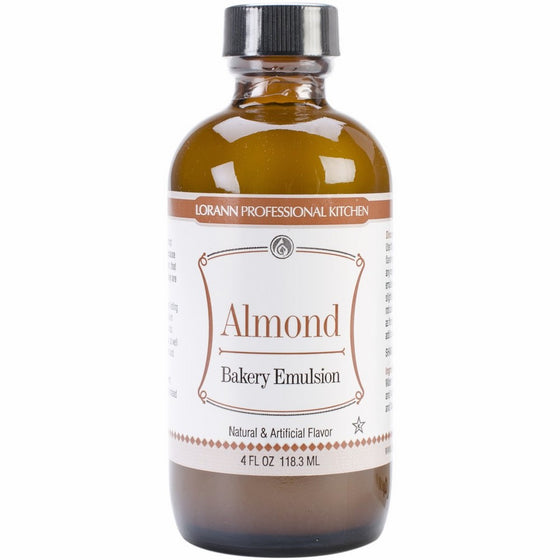 Bakery Emulsions Natural & Artificial Flavor 4oz, Almond