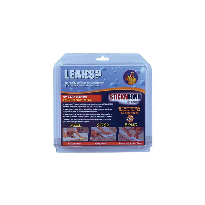 Leisure Time 60019 White 6" x 6" UV Roof Repair Patch Kit