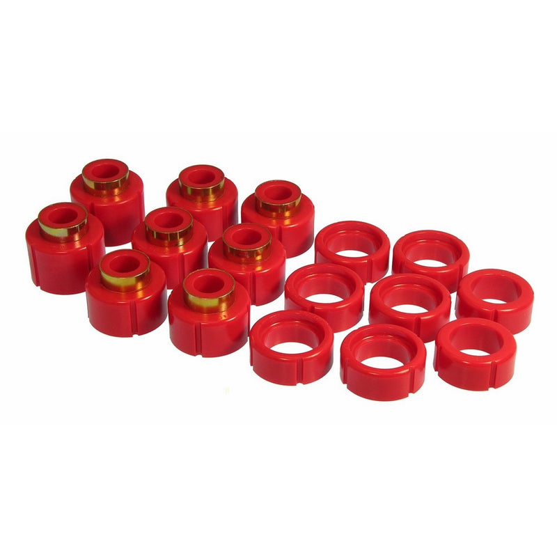 Prothane 7-113 Red Body and Extra Cab Mount Bushing Kit - 16 Piece