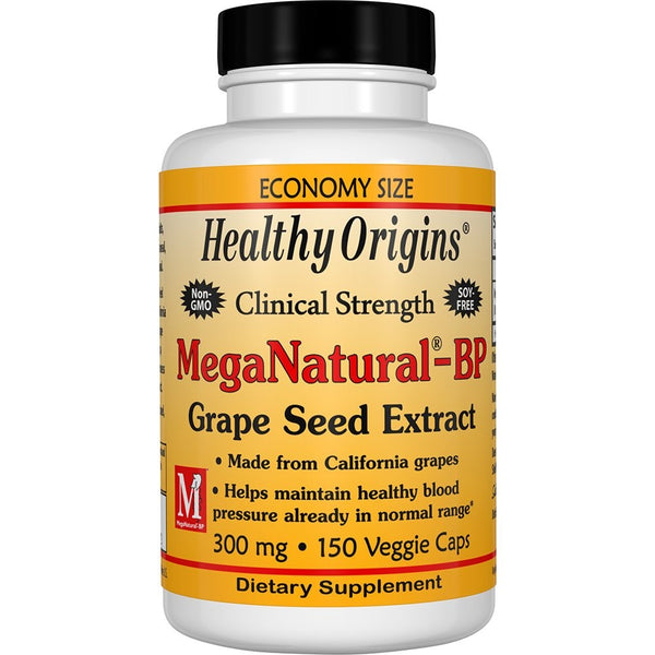 Healthy Origins MegaNatural-BP Grape Seed Extract 300 mg, 150 Veggie Caps