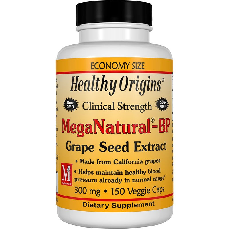 Healthy Origins MegaNatural-BP Grape Seed Extract 300 mg, 150 Veggie Caps