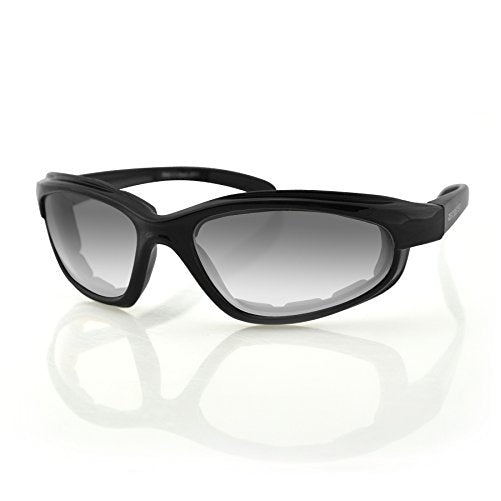 Bobster Fat Boy Sunglasses with Black Frame and Anti-Fog Photochromic Lens (Gloss Black)