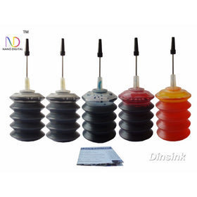 5x30ml Refill dye ink for HP 940 940XL cartridge OfficeJet Pro 8000 8500 Printer