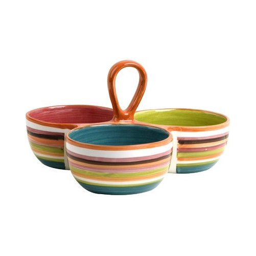 OmniWare Rio 3 Section Condiment Dish