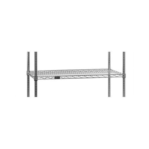 Quantum Storage Systems 2442C Extra Shelf for 24" Deep Wire Shelves, Chrome Finish, 24" Width x 42" Length x 1" Height