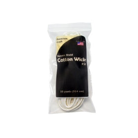 PremiumCraft Square Braid Cotton Candle Wick - #2
