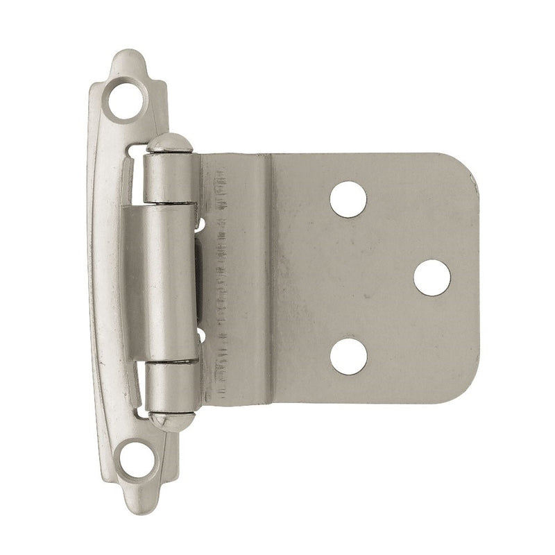Liberty H0104AL-SN-U 3/8-Inch Self-Closing Inset Hinge, 2-Pack