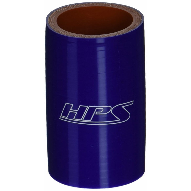 HPS HTSC-150-BLUE Silicone High Temperature 4-ply Reinforced Straight Coupler Hose, 100 PSI Maximum Pressure, 3" Length, 1-1/2" ID, Blue