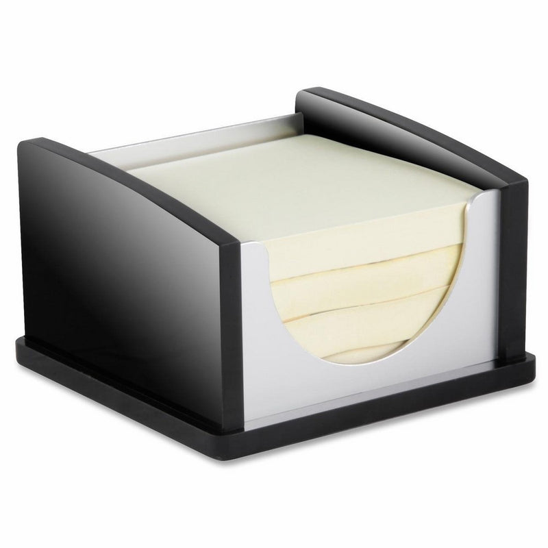 Kantek 3 x 3 Inch Memo Pad Holder, Black Acrylic and Aluminum (BA305)