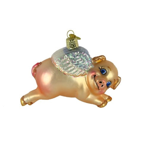 Old World Christmas Flying Pig Ornament