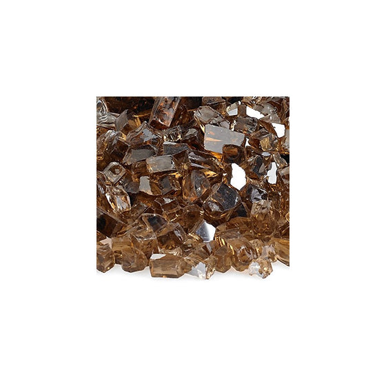 American Fireglass 10-Pound Reflective Fire Glass with Fireplace Glass and Fire Pit Glass, 1/4-Inch, Copper