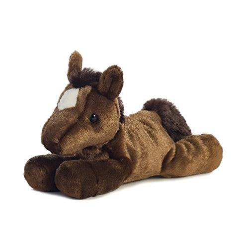 Aurora Plush Chestnut Brown Mini Flopsie Horse 8"