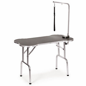 Master Equipment Bone Shaped Folding Table 45In Black