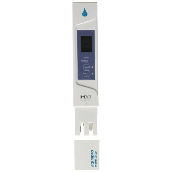 HM Digital AP-1 AquaPro Water Quality Total Dissolved Solids Tester, 0-5000 ppm TDS Range, 1 ppm Resolution, /- 2% Readout Accuracy (Magnetic Body)
