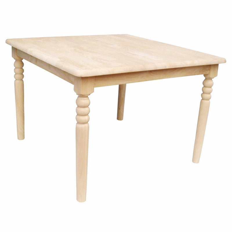 International Concepts Unfinished Square Juvenile Table