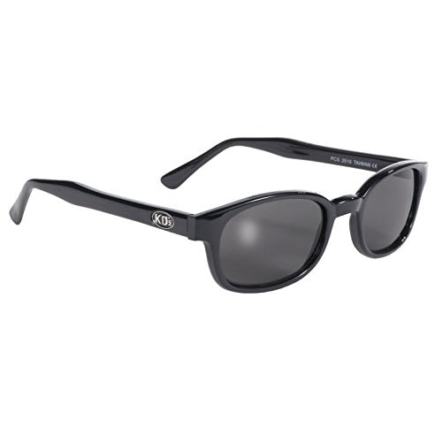 Pacific Coast Original KD's Biker Sunglasses (Black Frame/Smoke Lens)