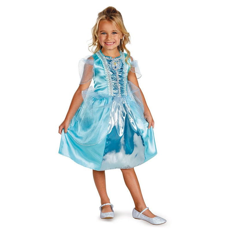 Disguise Disney Cinderella Sparkle Classic Girls Costume, 7-8
