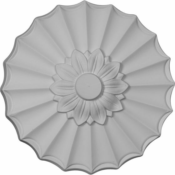 Ekena Millwork CM09SH 9-Inch OD x 1 3/8-Inch Shakuras Ceiling Medallion