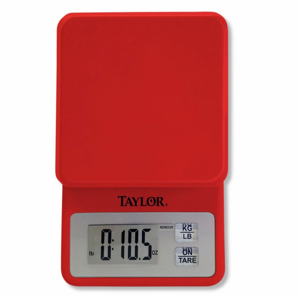 Taylor Precision Products Compact Digital Scale (Red) - Edealszone.com
