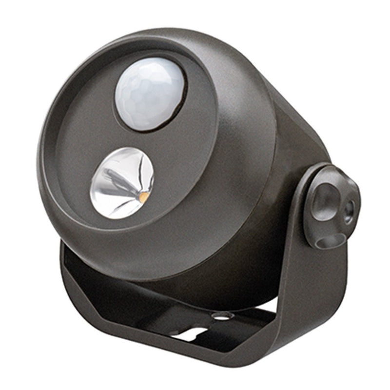 Mr. Beams MB310 Wireless LED Mini Spotlight with Motion Sensor and Photocell, Small, 80-Lumens, Brown