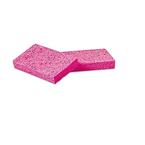 Premiere Pads - Small Pink Cellulose Sponge, 3 3/5 x 6 1/2", 9/10" Thick, Pink, 48/Carton CS1A (DMi CT