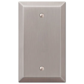 Amerelle 163BBN Century Brushed Nickel Steel 1 Blank Wallplate