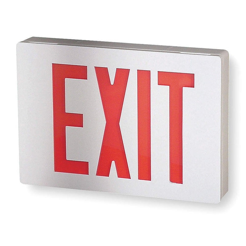 Lithonia Lighting LE S W 1 R Aluminum LED Emergency Exit Sign