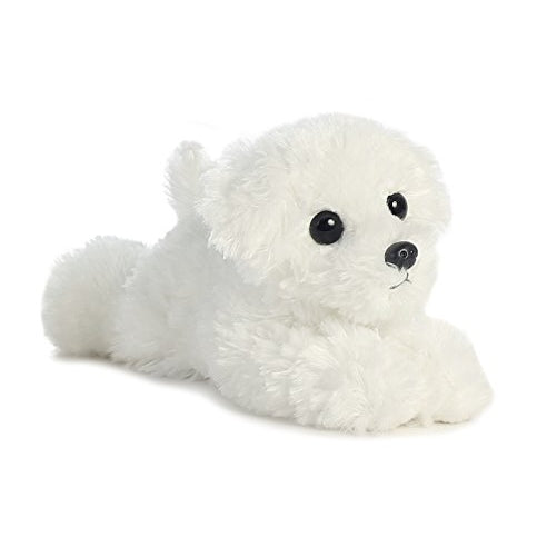 Snow Ball Bicon Frise Mini Flopsie 8" by Aurora