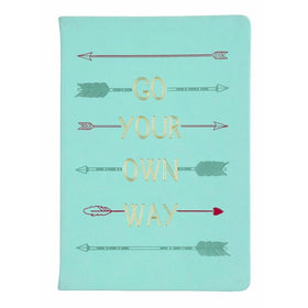Eccolo World Traveler Style Journal, 6 x 8", Mint Green - Go Your Own Way (D436J)