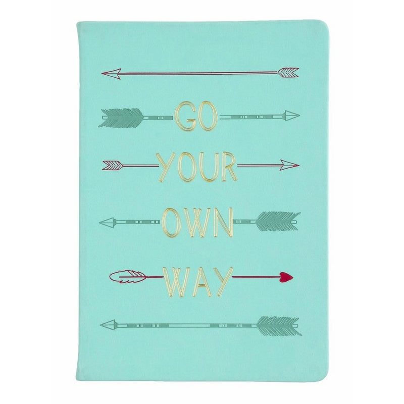 Eccolo World Traveler Style Journal, 6 x 8", Mint Green - Go Your Own Way (D436J)