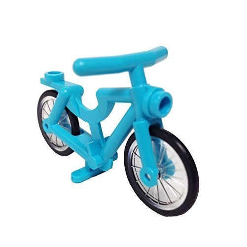 Lego Parts: Bicycle, Complete Assembly (Medium Azure)