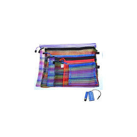 Nakimo set of 6pcs Random Color Mesh Multipurpose Travel Storage Organizer Bag