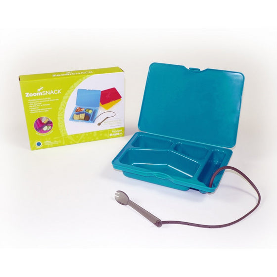 ZoomKIT Turquoise ZoomSNACK Bento Style Lunchbox
