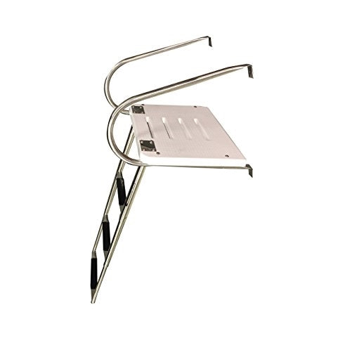 Pactrade Marine Boat Universal Swim Platform under Mount Telescopic Ladder, 3 Step in/Outboard