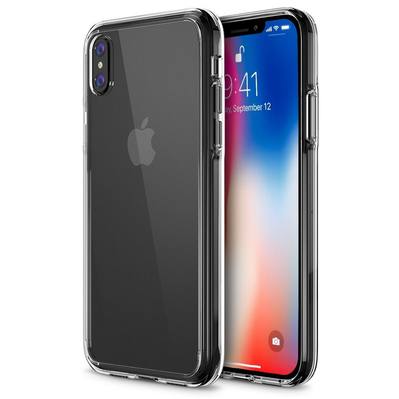iPhone X Case, Trianium [Clarium Series] iPhone X Clear Case w/Reinforced TPU Bumper Hybrid Cushion Scratch Resistant/Enhanced Hand Grip/Hard Back Panel Cover for Apple iPhone X/10 Phone 2017