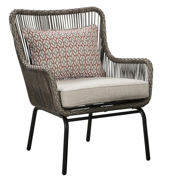 Hand Woven Resin Wicker 3 Piece Patio Set, Brown