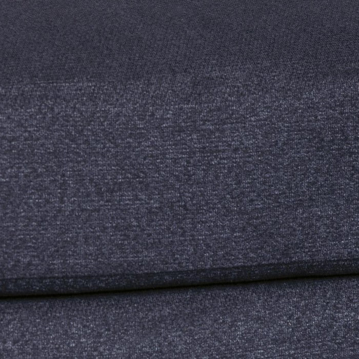 Wooden Ottoman with Fabric Upholstery and Tapered Legs, Gray