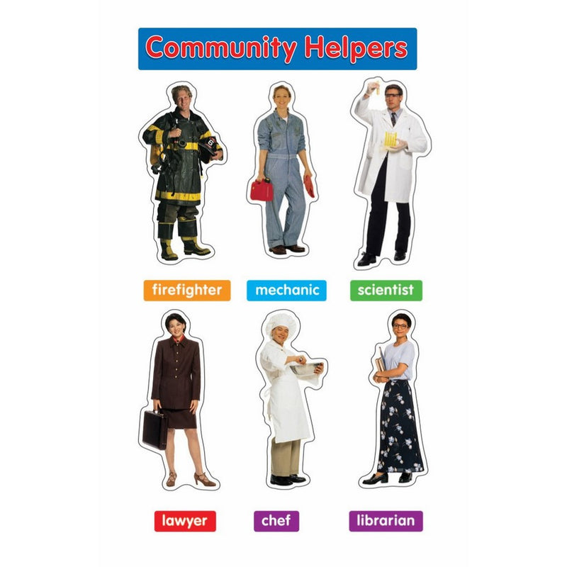 Carson Dellosa Photographic Community Helpers Bulletin Board Set (110111)