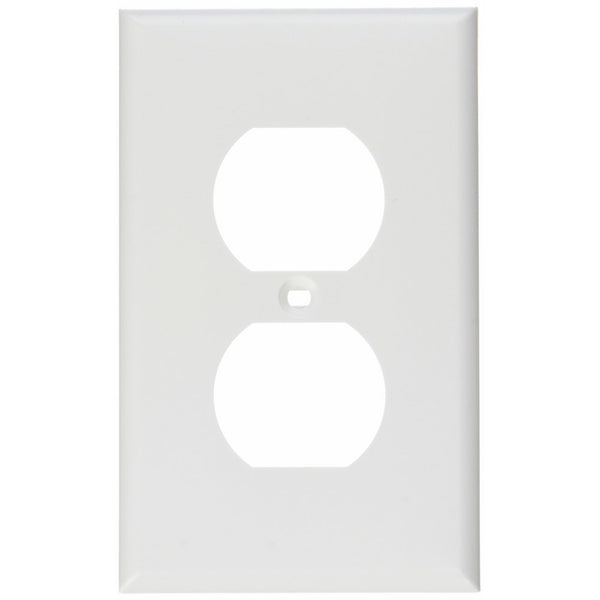 C2G/Cables to Go 3739 NEMA 106 Single Gang Electrical Wall Plate (White)