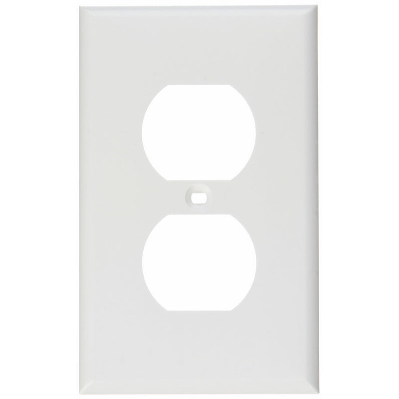 C2G/Cables to Go 3739 NEMA 106 Single Gang Electrical Wall Plate (White)