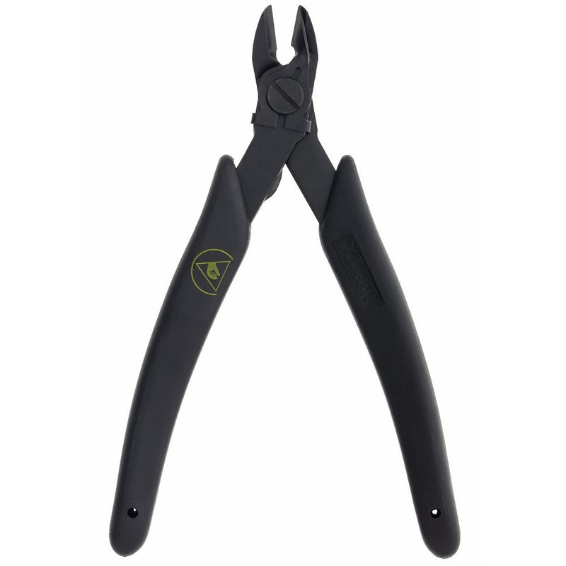 Xuron 9100ASF Oval Head Micro-Shear Flush Cutter with Lead Retainer and ESD-Safe Handles