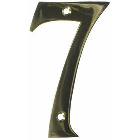 4 Solid Brass 3-D House Numbers
