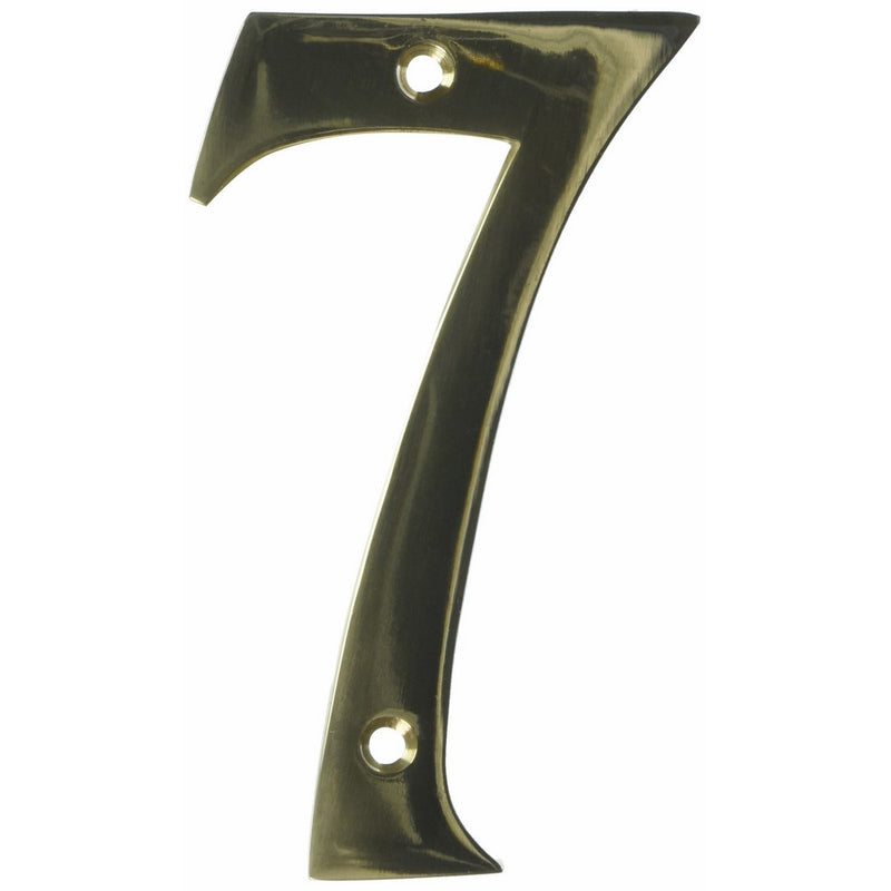4 Solid Brass 3-D House Numbers