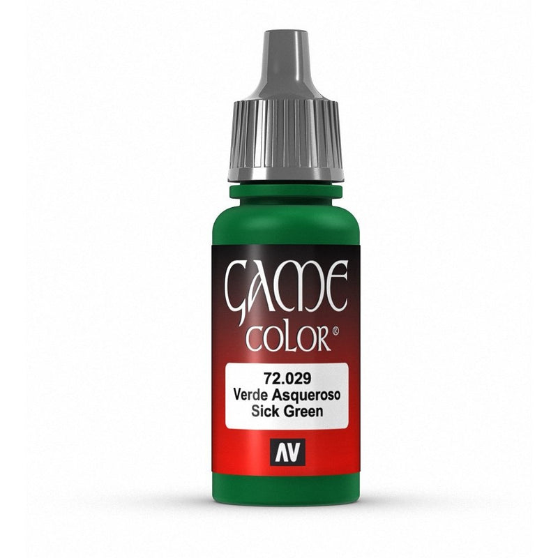 Vallejo Game Color Sick Green Paint, 17ml