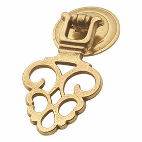 Hickory Hardware P8005-LP Queen Anne Pendant Cabinet Pull, 1.25-Inch, Lancaster Hand Polished