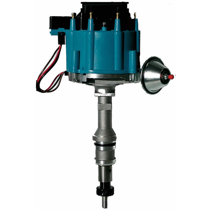 Proform 66983B Vacuum Advance HEI Distributor with Steel Gear and Blue Cap for Ford 351 Windsor